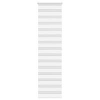 VidaXL Zebra rolgordijn 55x200 cm stofbreedte 50,9 cm polyester wit