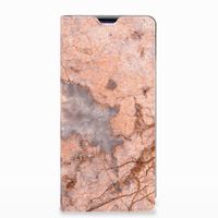 Samsung Galaxy S10 Plus Standcase Marmer Oranje