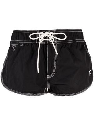 TOM FORD short à logo imprimé - Noir