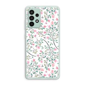 Sierlijke bloemen: Samsung Galaxy A52s 5G Transparant Hoesje