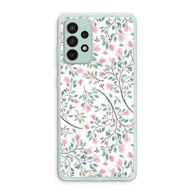 Sierlijke bloemen: Samsung Galaxy A52s 5G Transparant Hoesje