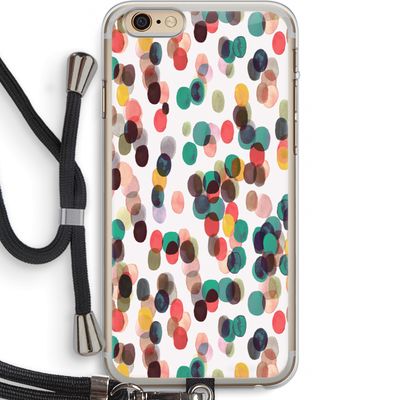 Tropical Dots: iPhone 6 PLUS / 6S PLUS Transparant Hoesje met koord