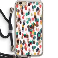 Tropical Dots: iPhone 6 PLUS / 6S PLUS Transparant Hoesje met koord
