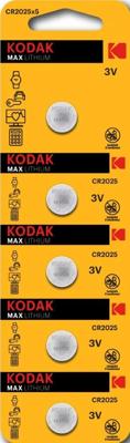 Kodak CR2025 lithium knoopcel batterij blister(5) - 3241065