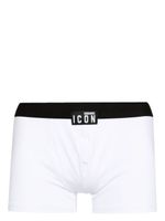 DSQUARED2 culotte à patch logo Icon - Blanc