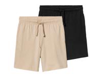 pepperts! 2 stuks kinderen shorts (146/152, Zwart/beige)