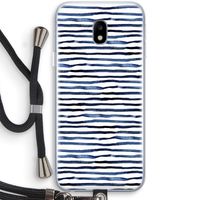 Verrassende lijnen: Samsung Galaxy J3 (2017) Transparant Hoesje met koord