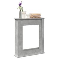 Haardombouw 75x20x87,5 cm bewerkt hout betongrijs Haardombouw 75x20x87,5 cm bewerkt hout betongrijs