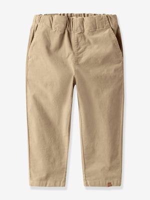 Fluwelen broek voor jongens LIL'ATELIER MINI elastische taille beige