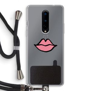 Kusje: OnePlus 8 Transparant Hoesje met koord