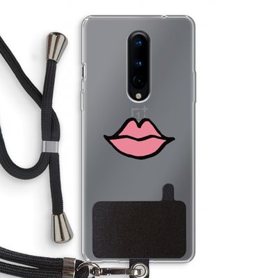 Kusje: OnePlus 8 Transparant Hoesje met koord