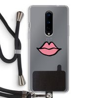 Kusje: OnePlus 8 Transparant Hoesje met koord
