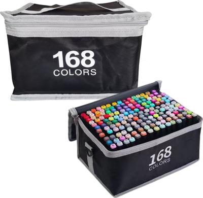 Gleza Twinmarkers 168 Stuks - Alcohol Stiften - Dubbelzijdige Markers voor Kleurrijke Creaties