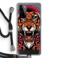 Tiger and Rattlesnakes: OnePlus 9 Pro Transparant Hoesje met koord
