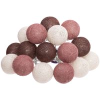 Atmosphera Lichtslinger - 16 verlichte balletjes 35 mm - multi kleuren mix - 255 cm - batterijen   -