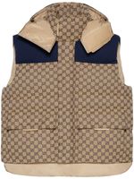 Gucci gilet matelassé en toile GG - Tons neutres