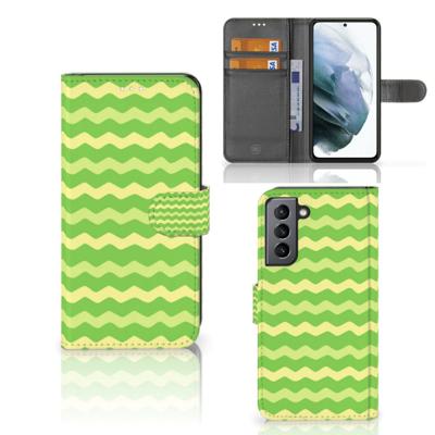 Samsung Galaxy S21 FE | Telefoon Hoesje | Waves Green
