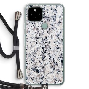 Gespikkelde marmer: Pixel 5 Transparant Hoesje met koord