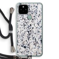Gespikkelde marmer: Pixel 5 Transparant Hoesje met koord