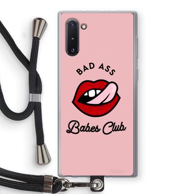 Badass Babes Club: Samsung Galaxy Note 10 Transparant Hoesje met koord