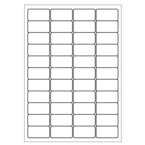 A4 etiketten 47,5 x 25,4 mm wit 100 vel Sorex