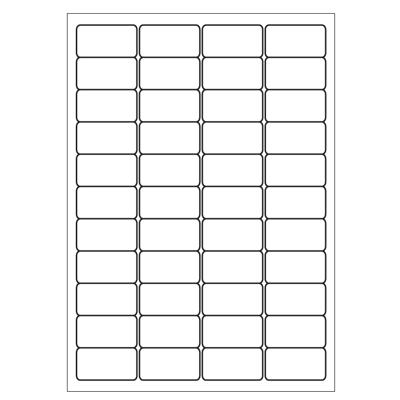 A4 etiketten 47,5 x 25,4 mm wit 100 vel Sorex
