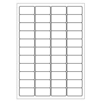 A4 etiketten 47,5 x 25,4 mm wit 100 vel Sorex