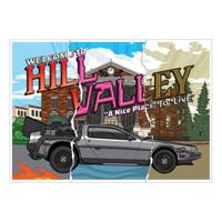 Back To The Future Art Print Hill Valley 40th Anniversary Limited Edition 42 x 30 cm