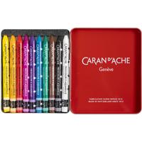 Caran Dache Caran d'ache neocolor ii, l: 10 cm, dikte 8,5 mm, diverse kleuren, 10 stuk/ 1 doos