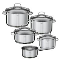 Rosle Pannenset Elegance - Kookpannen + Deksels & Steelpan - 5 Delig