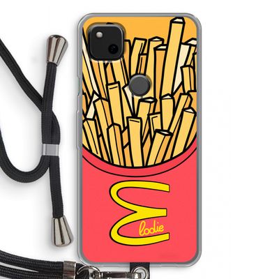 McElodie: Pixel 4a Transparant Hoesje met koord