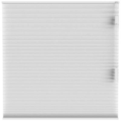 Leen Bakker - Plisségordijn Dubbel 25mm Verduisterend - (10327) - Polyester - Wit - 120x10x10 Cm