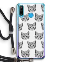 Kitten: Huawei P30 Lite Transparant Hoesje met koord