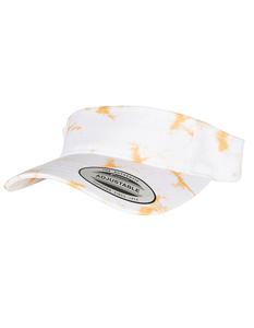 Flexfit FX8888BD Batik Dye Curved Visor Cap - Orange-White - One Size