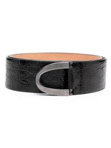 Gianfranco Ferré Pre-Owned ceinture en cuir grainé (années 1990) - Noir