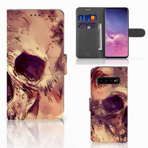 Telefoonhoesje met Naam Samsung Galaxy S10 Skullhead