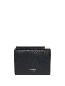 TOM FORD portefeuille en cuir grainé à logo - Noir