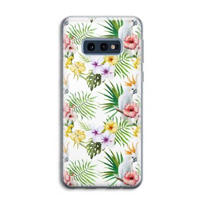 Gele kuif: Samsung Galaxy S10e Transparant Hoesje