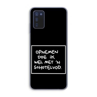 Schotelvod: Samsung Galaxy A03s Transparant Hoesje