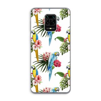 Kleurrijke papegaaien: Xiaomi Redmi Note 9 Pro Transparant Hoesje