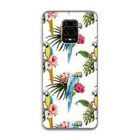 Kleurrijke papegaaien: Xiaomi Redmi Note 9 Pro Transparant Hoesje