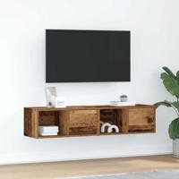 Tv-meubels 2 st 60x31x25,5 cm bewerkt hout oud houtkleurig