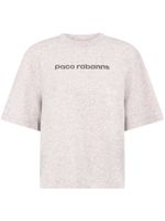 Rabanne t-shirt à logo imprimé - Gris