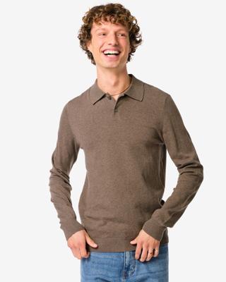 HEMA Herenpolo Jonathan taupe (taupe)