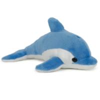 Pluche dolfijn knuffel - blauw - 20 cm - Zeedieren dolfijnen - Dierenknuffels