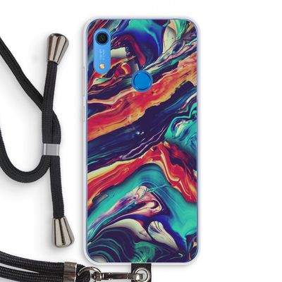 Chameleon Sun: Huawei Y6s Transparant Hoesje met koord