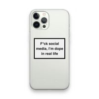 I'm dope: iPhone 12 Pro Max Transparant Hoesje