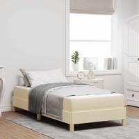 Boxspring bed Crème en bruin 90 x 190 cm