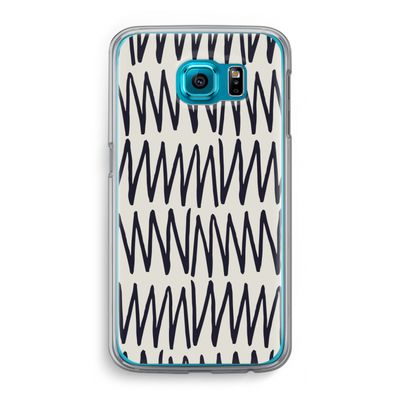 Marrakech Zigzag: Samsung Galaxy S6 Transparant Hoesje