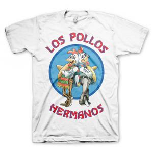 T-shirt Breaking Bad Los Pollos - wit - voor heren - Los Pollos Hermanos - korte mouwen